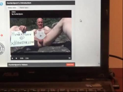 Ulf larsen flash, shave, wank & watch pornography while on camera